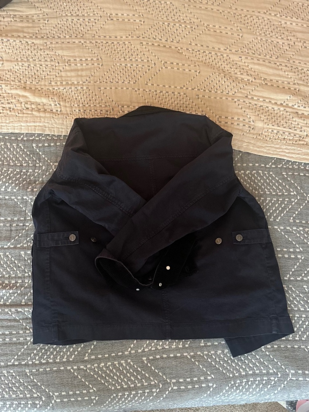 Alex Mill Navy Mel Herringbone Jacket XS - Picture 4 of 4